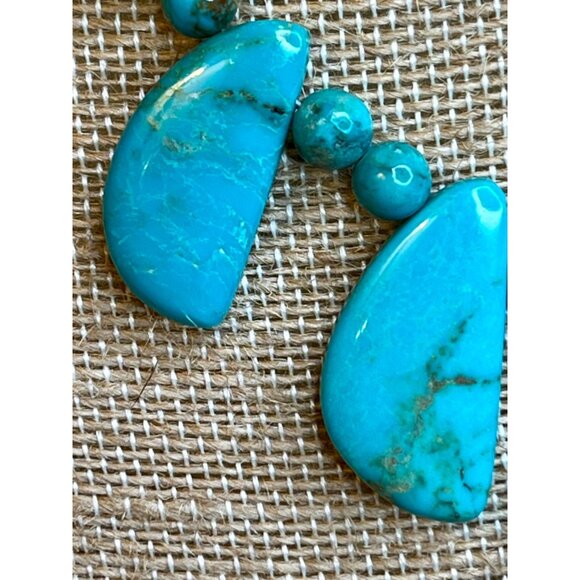 Jay King Turquoise Gemstone Teardrop Necklace With Sterling Silver Clasp - Picture 5 of 13